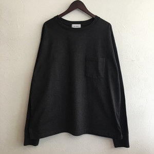 【FEW FABRICS】SUPER WEIGHT DRY WIDE L/S TEE BLACK