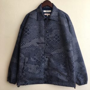 【FDMTL】SASHIKO CAMO COACH JACKET NAVY
