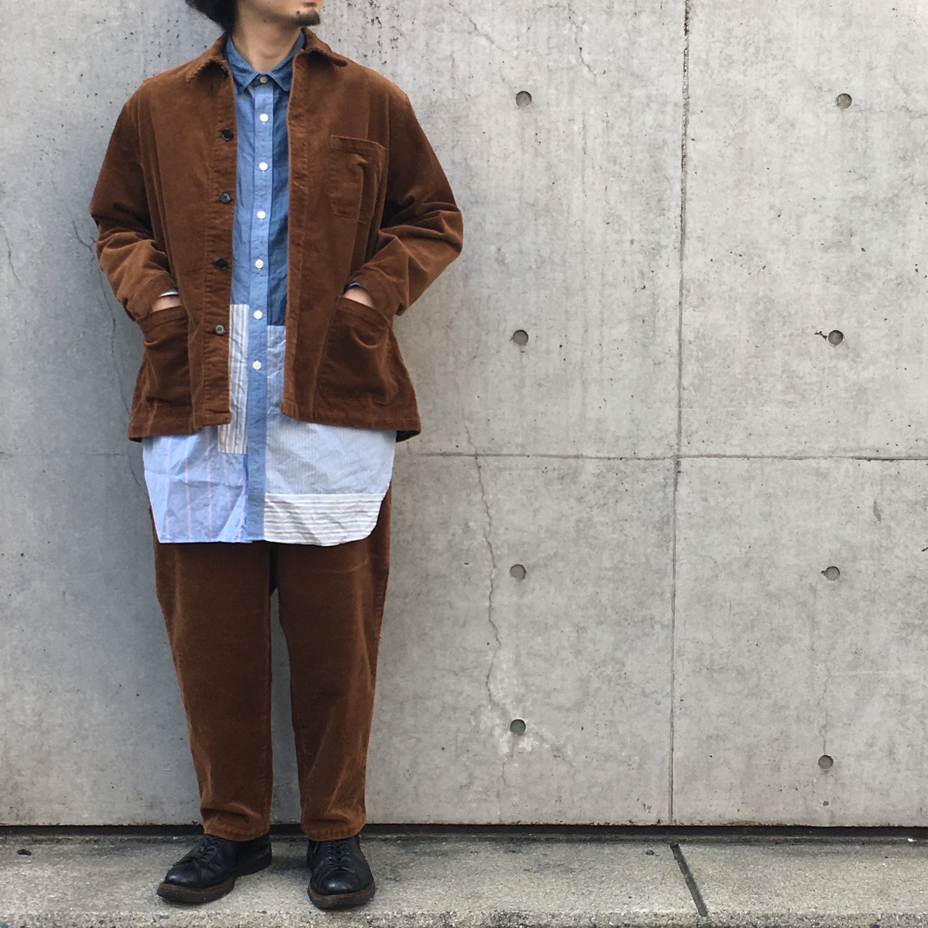 H.UNIT】8w corduroy SHIRTALL&COCK PANTS / 重厚感のあるコーデュロイ