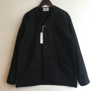 【weac.】”VICTOR” Nocollar shirt Black