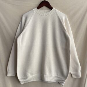 【SEUVAS】Cotton Raglan Sweater Ivory