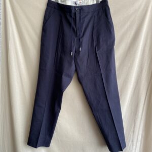 【melple】Tomcat Vacation Relax Pants-Linen Navy