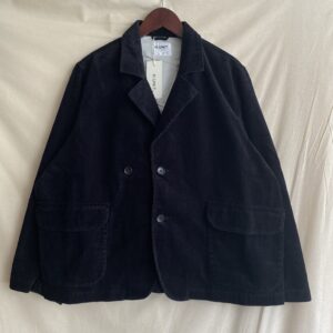 【H.UNIT】Corduroy easy  jacket Black