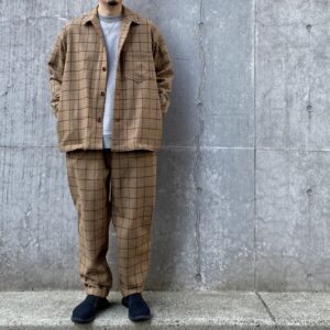 【weac.】TOOLS SHIRTS JACKET  BEIGE CHECK