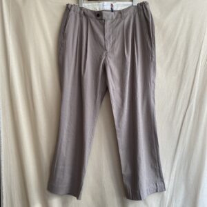 【melple】Tomcat Vacation Wide Trousers-Linen GREIGE