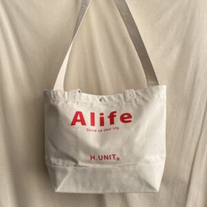 【H.UNIT】Alife print 2way tote bag