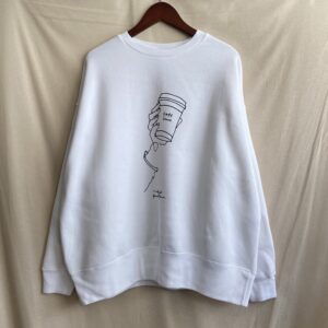 【amne】”kafe” crew WHITE