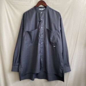 【amne】GABARDINE coverd shirts Charcoal