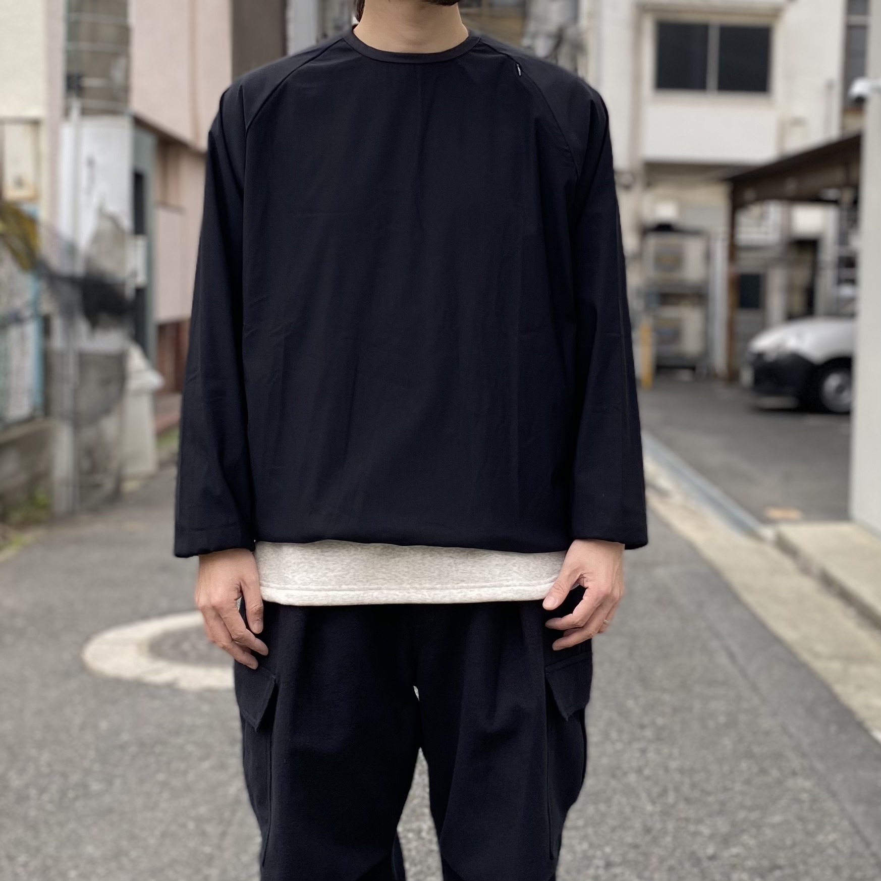 【melple】Tomcat Utility Pullover Shirts Black