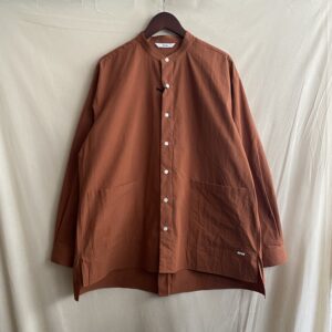 【amne】CHAMBRAY covered shirts B.C Sienna