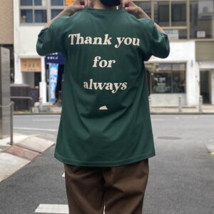 【melple】 melple × SALVAGE PUBLIC Thank you S/S Tee Forest
