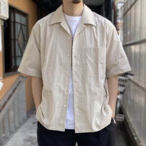 【amne】CHAMBRAY japon shirts Sand