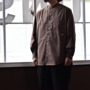 【amne】DRY PIMA  classic shirts  Mocha