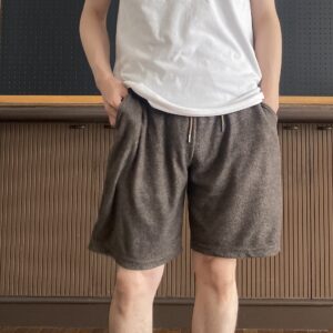 【melple】3.6 Pile Shorts Brown