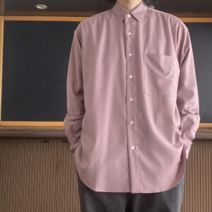 【amne】GABARDINE  classic shirts   Lavender