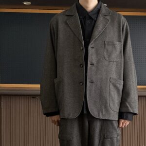 【H.UNIT】TECH TWEED HBT Jacket Gray