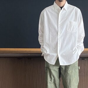【melple】Logan Chambrey Shirts White
