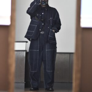 【H.UNIT】Denime coveralls Indigo